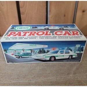 HESS 1993 Die Cast Plastic Toy Patrol Car, Real Lights, Flashers, Siren, DCT-32